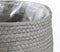 Mica Decorations Jorck Plantenmand - Set van 3 - H24 x Ø26 cm - Papier - Grijs