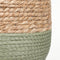 Mica Decorations Jorck Plantenmand - Set van 3 - H24 x Ø26 cm - Zeegras - Groen