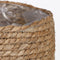 Mica Decorations Jorck Plantenmand - Set van 3 - H24 x Ø26 cm - Zeegras - Groen