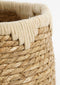 Mica Decorations Jorck Plantenmand - Set van 3 - H24 x Ø26 cm - Zeegras - Beige, Bruin