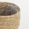 Mica Decorations Jorck Plantenmand - Set van 3 - H24 x Ø26 cm - Zeegras - Groen