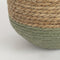 Mica Decorations Jorck Plantenmand - Set van 3 - H24 x Ø26 cm - Zeegras - Groen