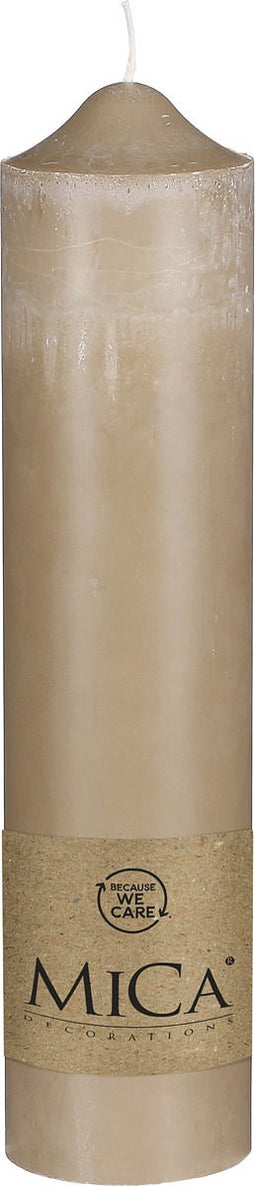 Mica Decorations Kaars - H30 x Ø7 cm - Beige