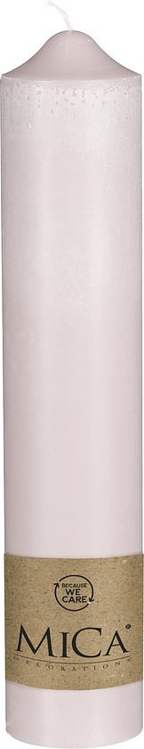 Mica Decorations Kaars - H35 x Ø7 cm - Roze