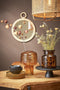 Mica Decorations Kaj Wandspiegel - L41 x B2 x H51 cm - Bruin