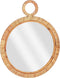 Mica Decorations Kaj Wandspiegel - L41 x B2 x H51 cm - Bruin