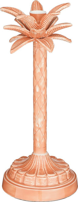 Mica Decorations Kandelaar Palmboom - H30 x Ø13 cm - Roze