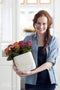 Mica Decorations Kane Bloempot - L25 x B25 x H24 cm - Donkergrijs