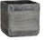 Mica Decorations kane bloempot vierkant donkergrijs maat in cm: 15,5 x 15,5 x 15 - GRIJS
