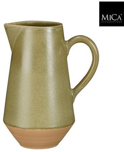Mica Decorations Karaff Nika - 10x10x21.5 cm - Aardewerk - Groen