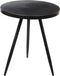 Mica Decorations Kent Bijzettafel - H40 x Ø35 cm - Metaal - Zwart