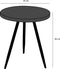 Mica Decorations Kent Bijzettafel - H40 x Ø35 cm - Metaal - Zwart