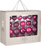 Mica Decorations Kerstballen Set - 42 Stuks - Ø7 cm - Glas - Fuchsia