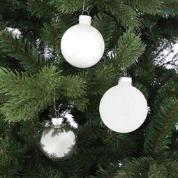 Mica Decorations Kerstballen Set - 42 Stuks - Ø7 cm - Glas - Wit
