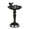 Mica Decorations Kerstverlichting Vogel Bad - 18.5x16.5x26 cm - Ijzer - Zwart