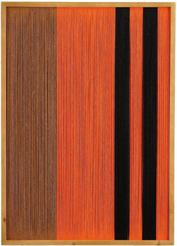 Mica Decorations Kuba Wanddecoratie - L50 x B3 x H70 cm - FSC 100% - Katoen - Oranje
