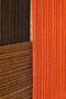Mica Decorations Kuba Wanddecoratie - L50 x B3 x H70 cm - FSC 100% - Katoen - Oranje