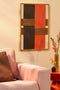 Mica Decorations Kuba Wanddecoratie - L50 x B3 x H70 cm - FSC 100% - Katoen - Oranje