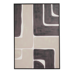 Mica Decorations Kubu Wall decoration - L70 x W100 x H3,5 cm - Canvas - Taupe