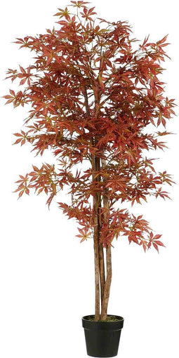 Mica Decorations Kunstboom Esdoorn - 165x80x165 cm - Polyester - Rood