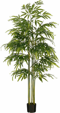 Mica Decorations Kunstplant Bamboe - 60x60x182 cm - Polypropyleen - Groen