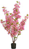Mica Decorations Kunstplant Bougainvillea - 60x50x120 cm - Polyester - Roze