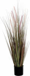 Mica Decorations Kunstplant - gras / siergras - groen/paars - H120 x D60 cm
