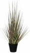 Mica Decorations Kunstplant - gras / siergras- groen/paars - H53 x D30 cm