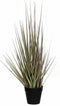Mica Decorations Kunstplant - gras / siergras- groen/paars - H53 x D30 cm
