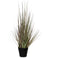 Mica Decorations Kunstplant - gras / siergras- groen/paars - H53 x D30 cm