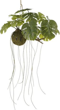 Mica Decorations Kunstplant Monstera Hanging - 93x66x43 cm - foam - Groen