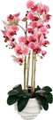 Mica Decorations Kunstplant Phalaenopsis - 40x34x82 cm - Polyester - Roze