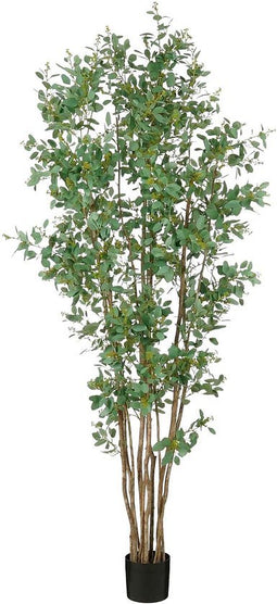 Mica Decorations Kunstplant Poplar - 80x80x210 cm - Polyester - Groen