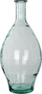 Mica Decorations Kyara Fles Vaas - H60 x Ø28 cm - Gerecycled Glas - Transparant