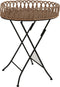 Mica Decorations Lagos Bijzettafel - L55,5 x B38 x H70 cm - Bamboe - Bruin