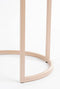 Mica Decorations Lara Bijzettafel - Set van 2 - H51 x Ø40 cm - Metaal - Lichtroze