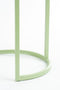Mica Decorations Lara Bijzettafel - Set van 2 - H51 x Ø40 cm - Metaal - Mintgroen