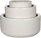Mica Decorations lars ronde schaal wit set van 3 grootste maat in cm: 40 x 40 x 18