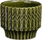 Mica decorations - Lauria pot rond d.groen h6xd7,5cm