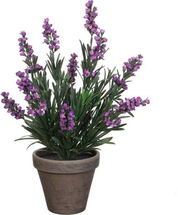 Mica Decorations Lavendel Kunstplant in Bloempot Stan - H33 x Ø20 cm - Paars