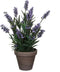 Mica Decorations Lavendel Kunstplant in Bloempot Stan - H33 x Ø20 cm - Blauw