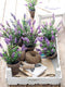 Mica Decorations Lavendel Kunstplant in Bloempot Stan - H33 x Ø20 cm - Paars