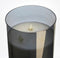 Mica Decorations LED Kaars - H20 x Ø15 cm - Glas/Wax - Grijs