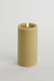 Mica Decorations LED Pilaarkaars - Set van 3 - H15 x Ø8 cm - Wax - Taupe