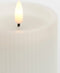 Mica Decorations LED Pilaarkaars - Set van 3 - H15 x Ø8 cm - Wax - Wit