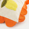 Mica Decorations Lemons Sierkussen - L65 x B45 x H10 cm - Katoen - Off-White, Geel, Oranje
