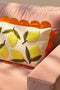 Mica Decorations Lemons Sierkussen - L65 x B45 x H10 cm - Katoen - Off-White, Geel, Oranje