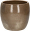 Mica Decorations Lester Bloempot - H18 x Ø20 cm - Terracotta - Donkergrijs