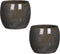 Mica Decorations Lester Bloempot - H18 x Ø20 cm - Terracotta - Donkergrijs