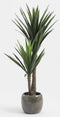 Mica Decorations Lester Bloempot - H18 x Ø20 cm - Terracotta - Donkergrijs